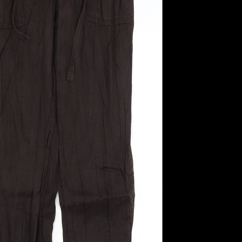 Denim Co Womens Brown   Trousers  Size 6 L29 in