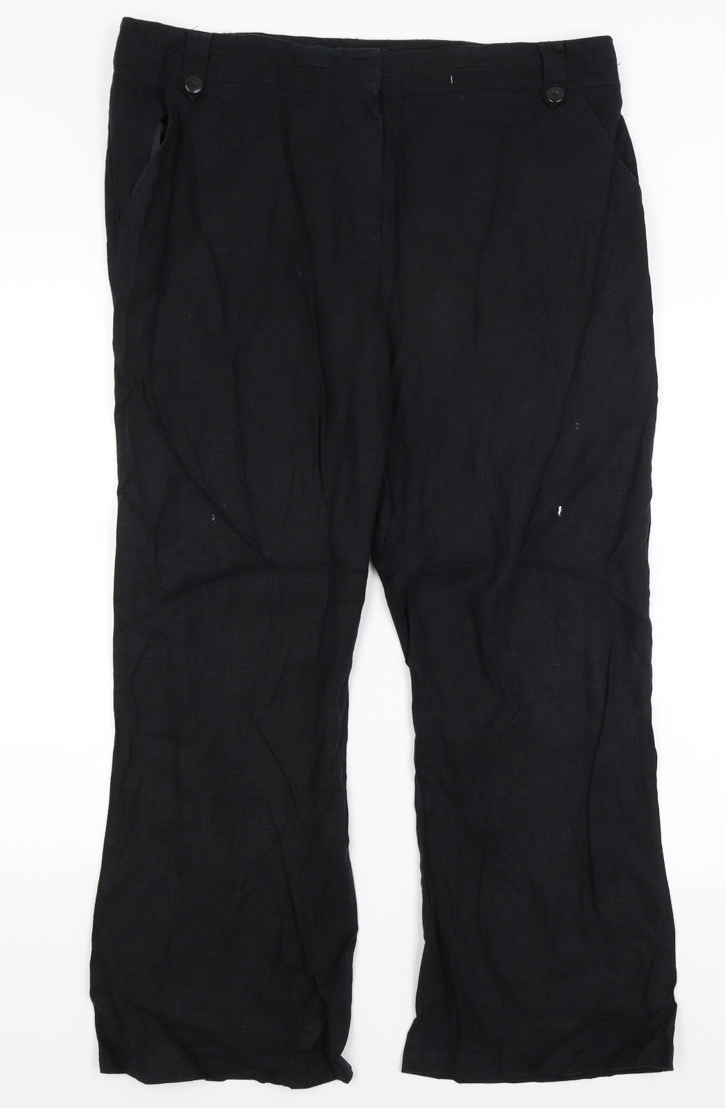 George Womens Black   Trousers  Size 18 L28 in