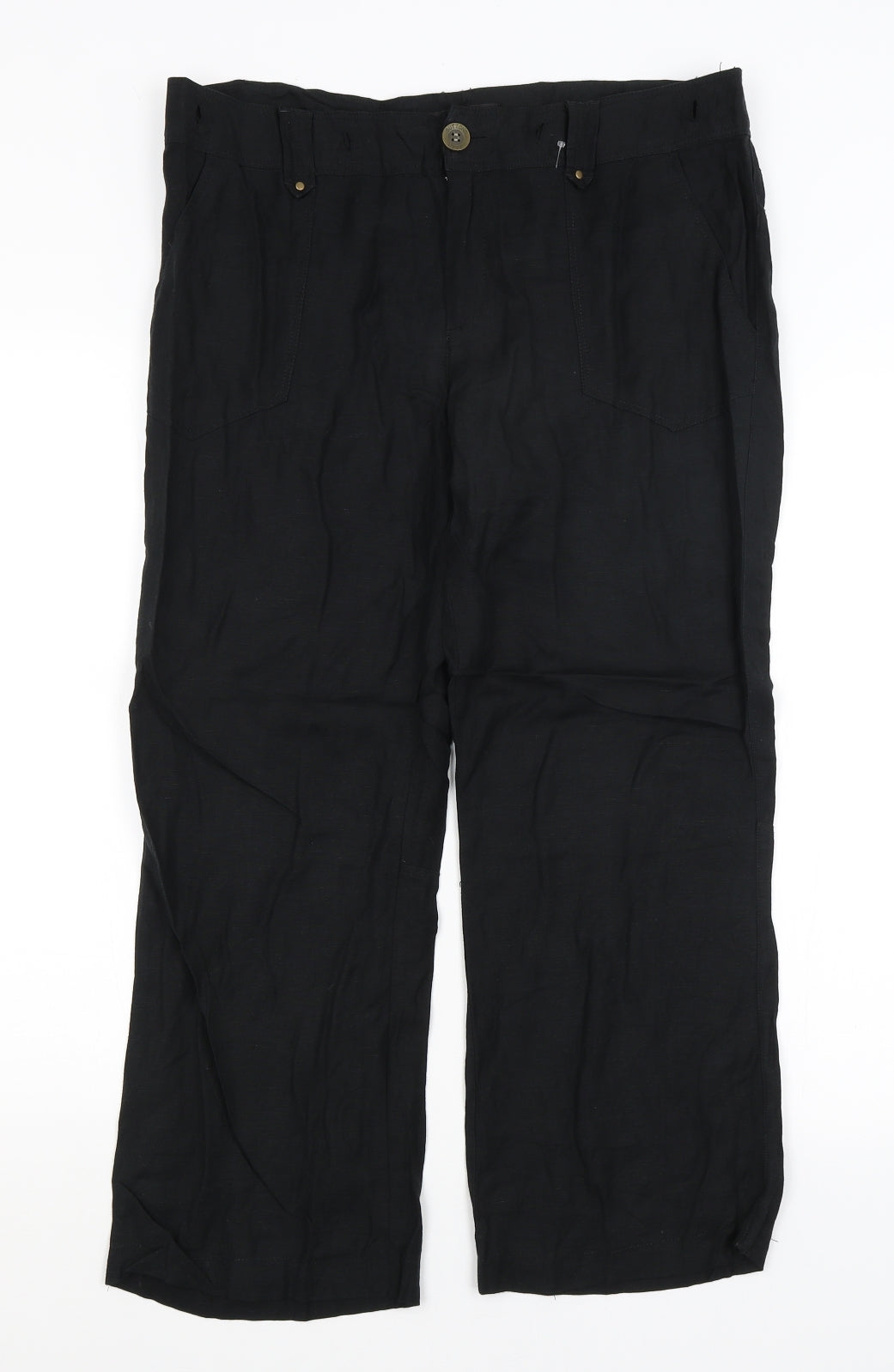 Just Elegance Womens Black   Trousers  Size 16 L25 in