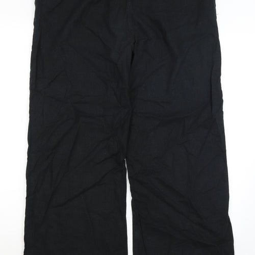 M&Co Womens Black   Trousers  Size 16 L28 in