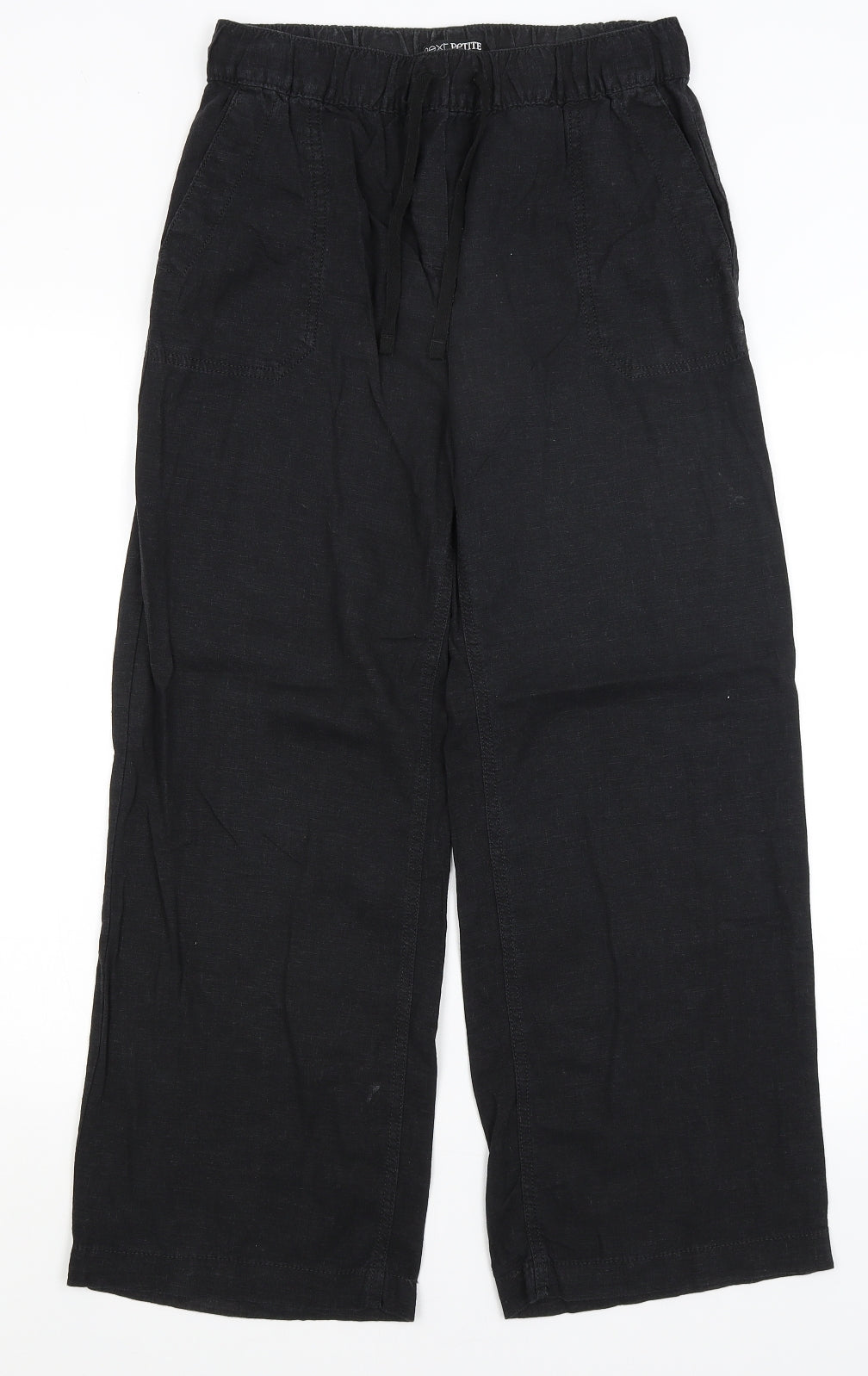 NEXT Womens Black   Trousers  Size 8 L26.5 in