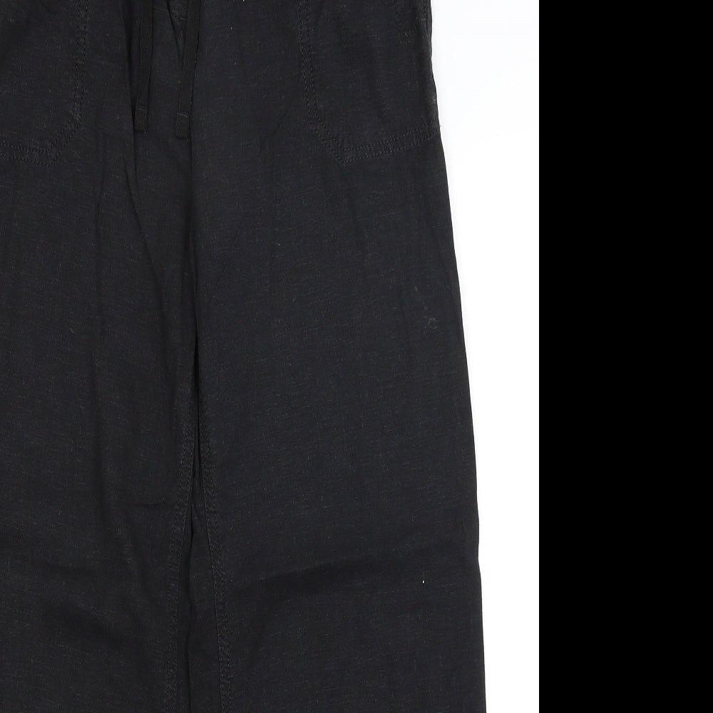 NEXT Womens Black   Trousers  Size 8 L26.5 in