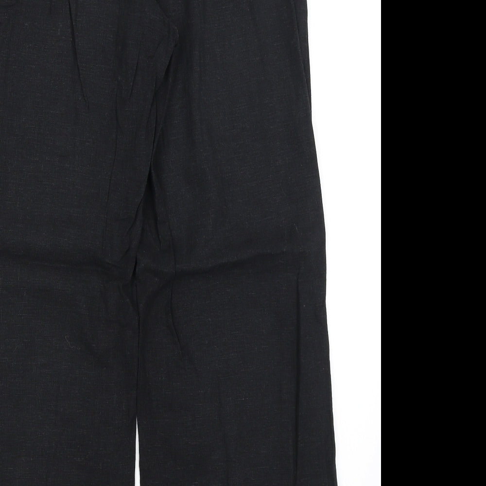 NEXT Womens Black   Trousers  Size 8 L26.5 in