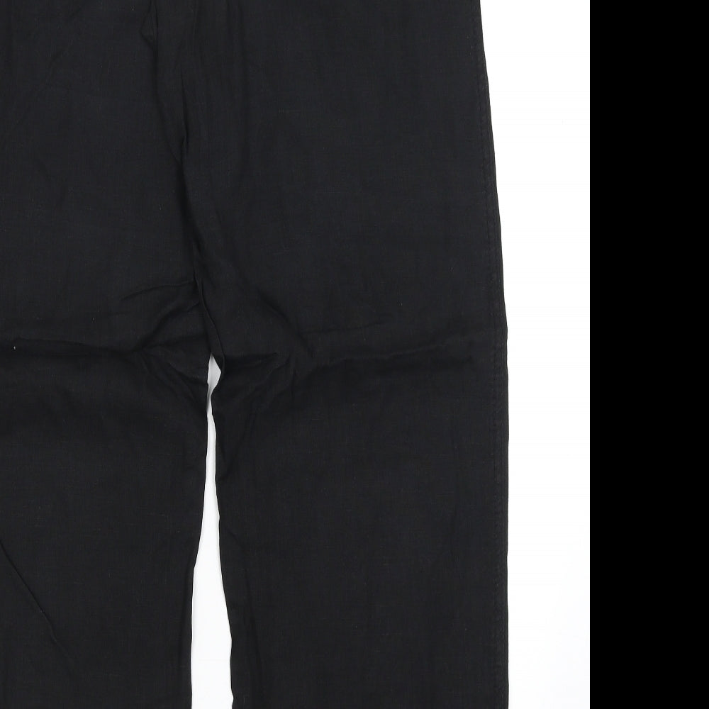 Denim Co Womens Black   Trousers  Size 14 L29 in
