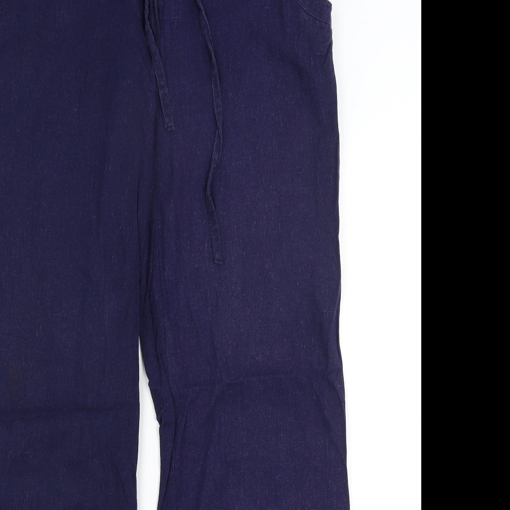 Papaya Womens Blue   Trousers  Size 14 L29 in