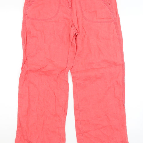 M&S Womens Pink   Trousers  Size 10 L25.5 in