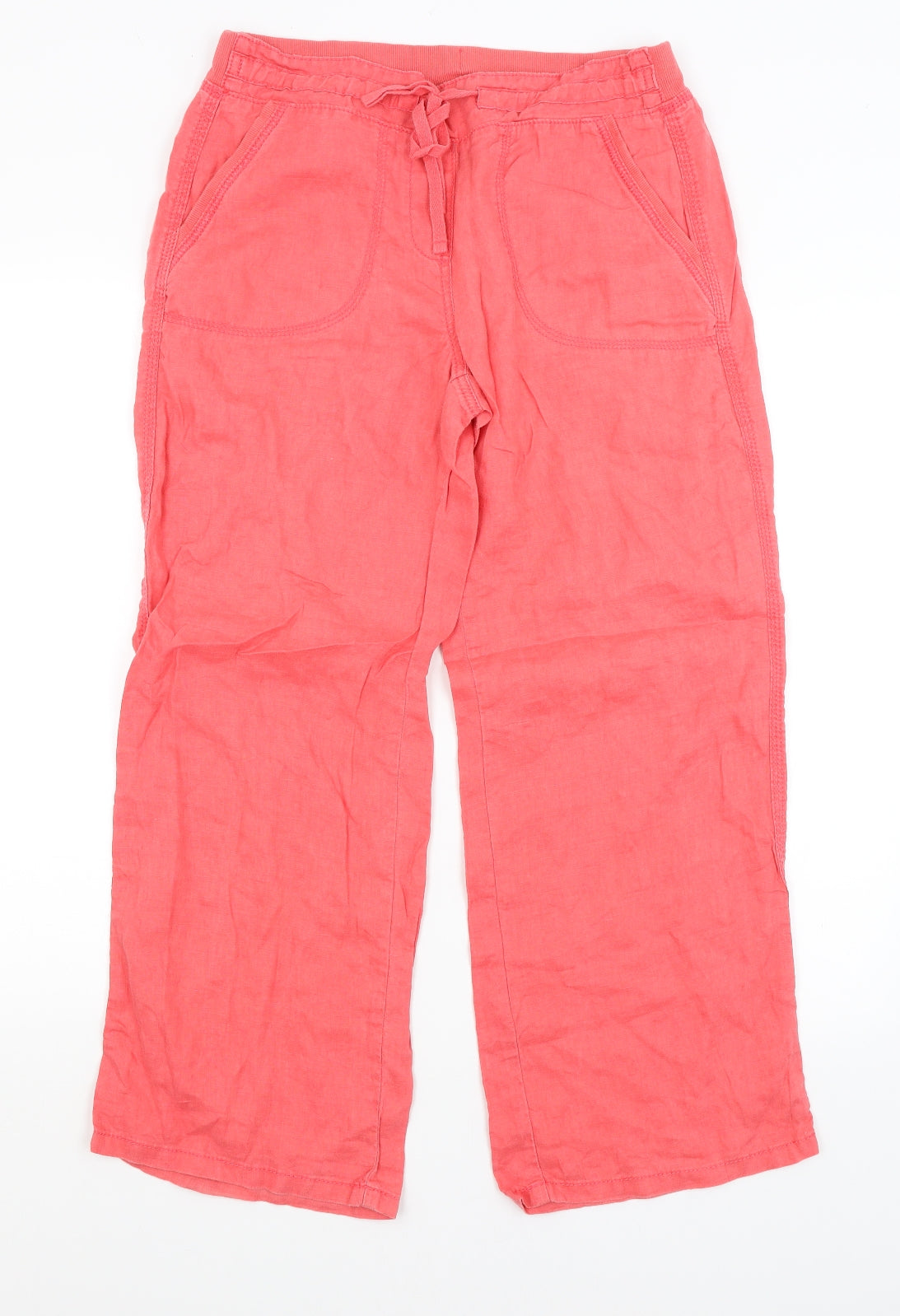 M&S Womens Pink   Trousers  Size 10 L25.5 in