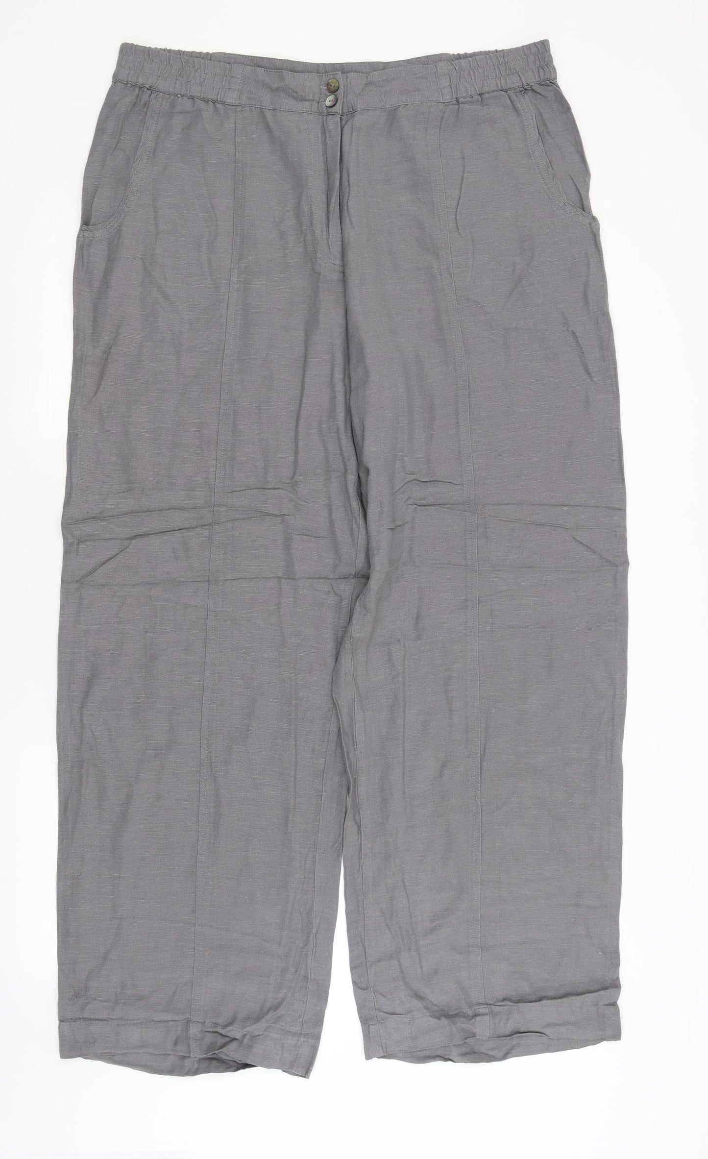 Viz a Viz Womens Grey   Trousers  Size 20 L30 in