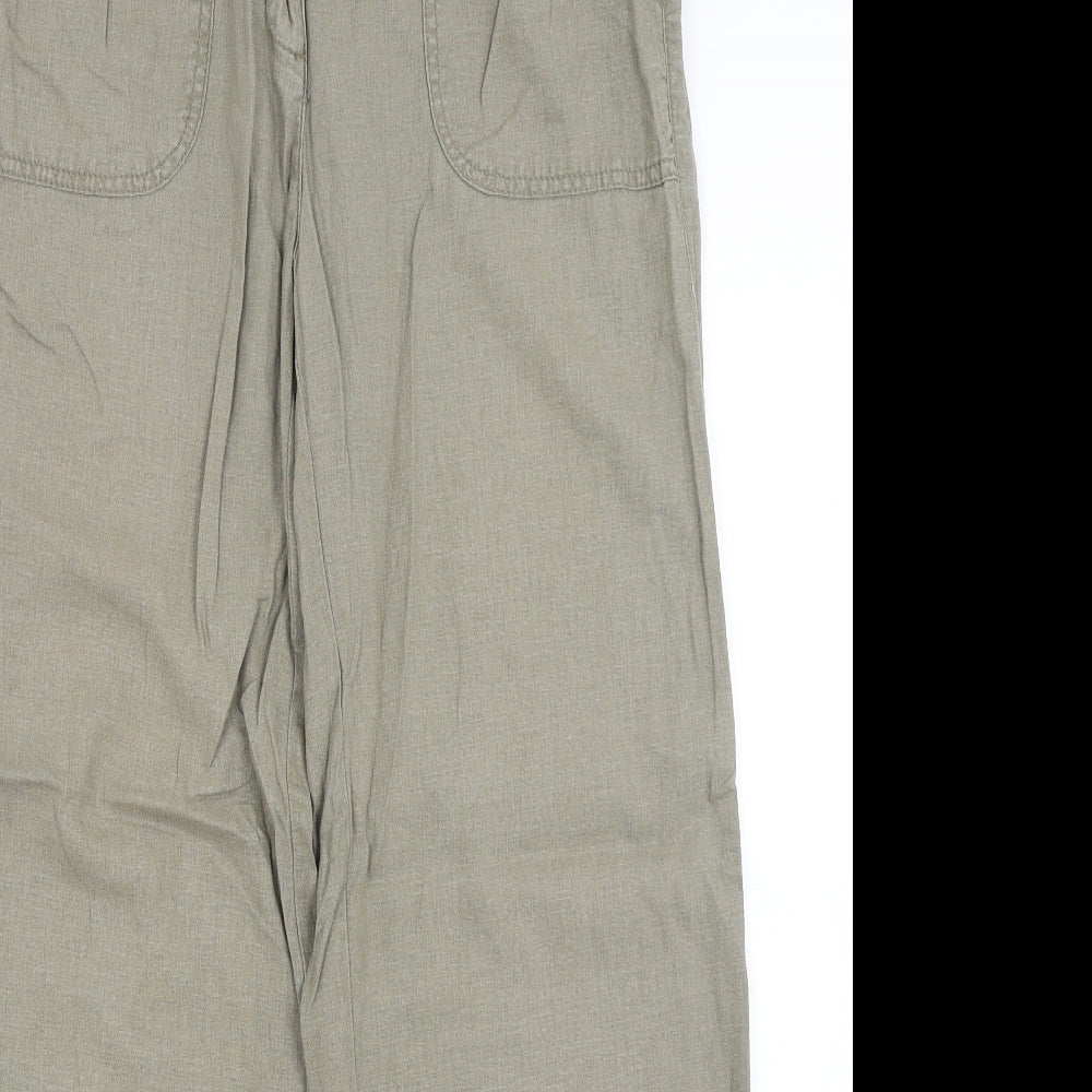 M&S Womens Green   Trousers  Size 12 L28 in