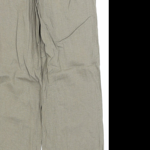 M&S Womens Green   Trousers  Size 12 L28 in