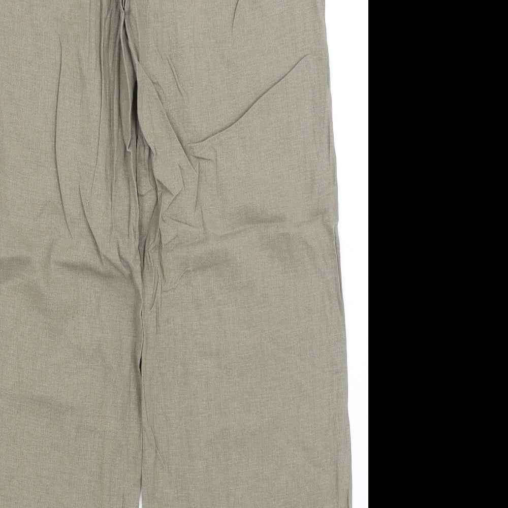 M&S Womens Green   Trousers  Size 12 L28 in