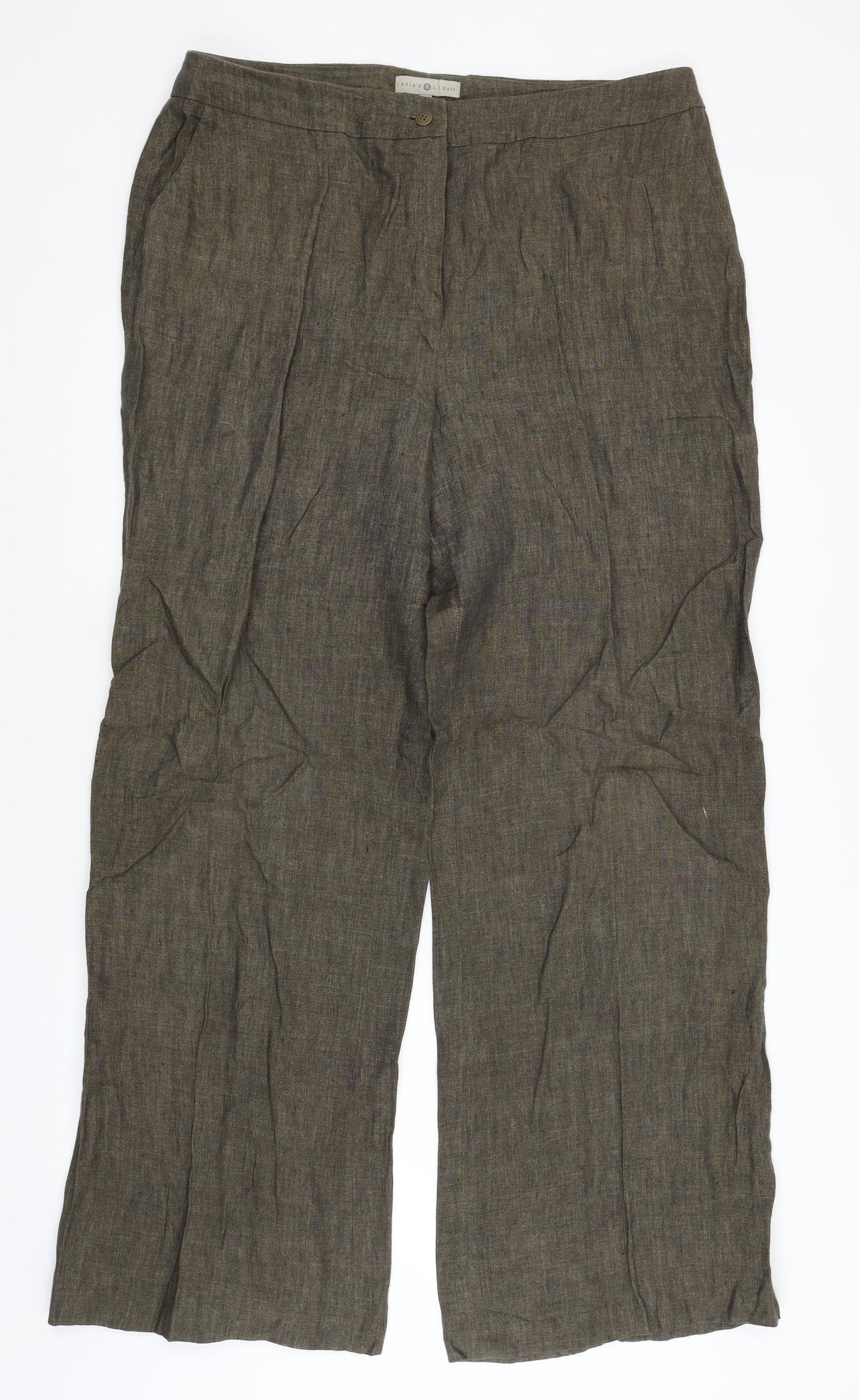 Rosies Womens Brown   Trousers  Size 20 L31 in