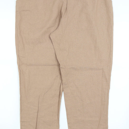 New Look Womens Brown   Trousers  Size 16 L27 in