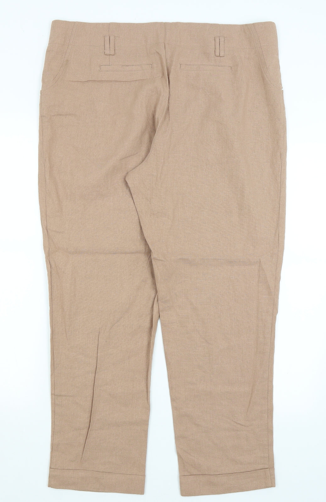 New Look Womens Brown   Trousers  Size 16 L27 in