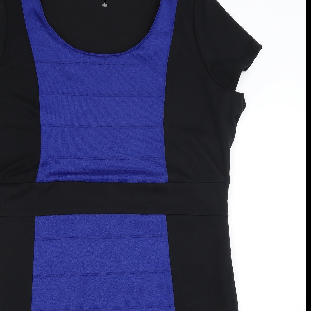 M&Co Womens Black   Pencil Dress  Size 26