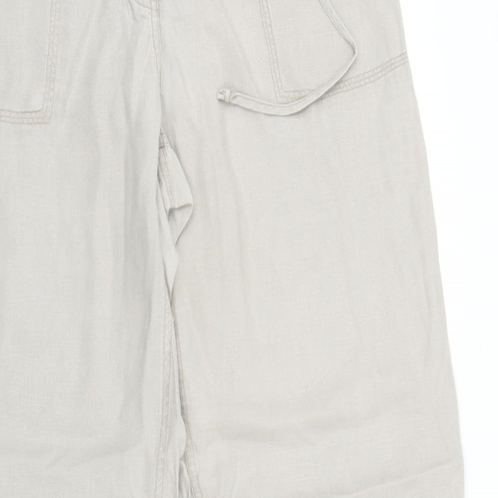 River Island Womens Beige   Trousers  Size 12 L31 in