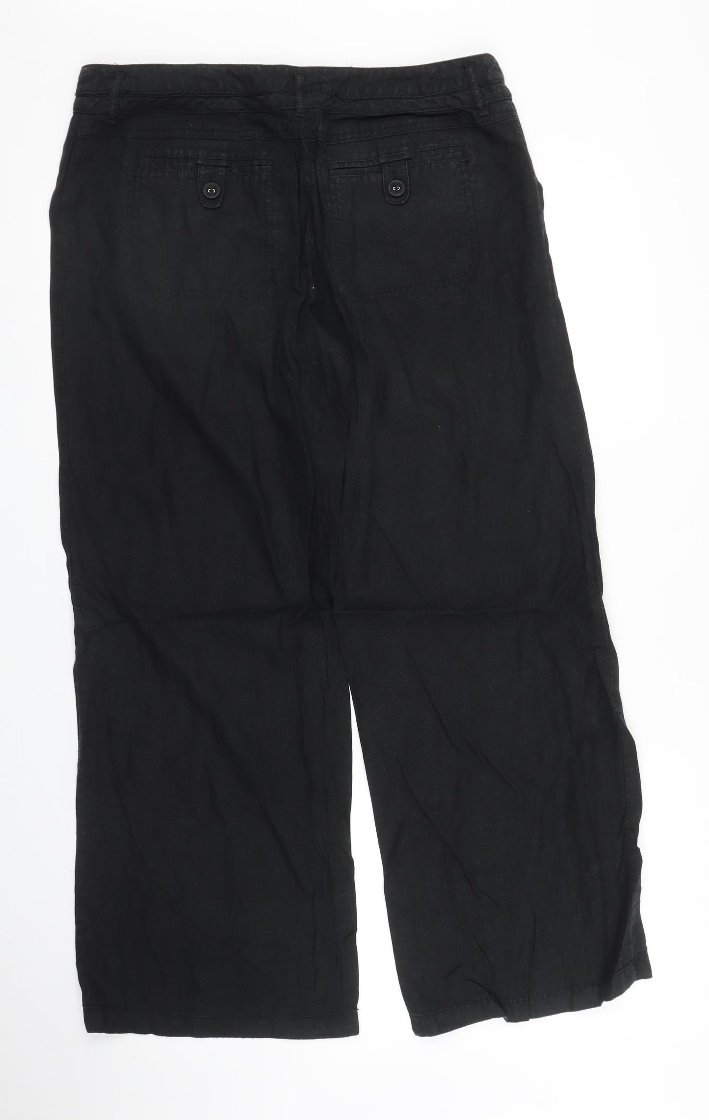 NEXT Womens Black   Trousers  Size 14 L27 in