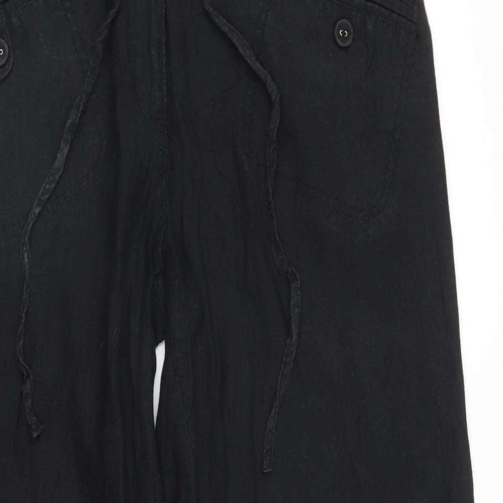 NEXT Womens Black   Trousers  Size 14 L27 in