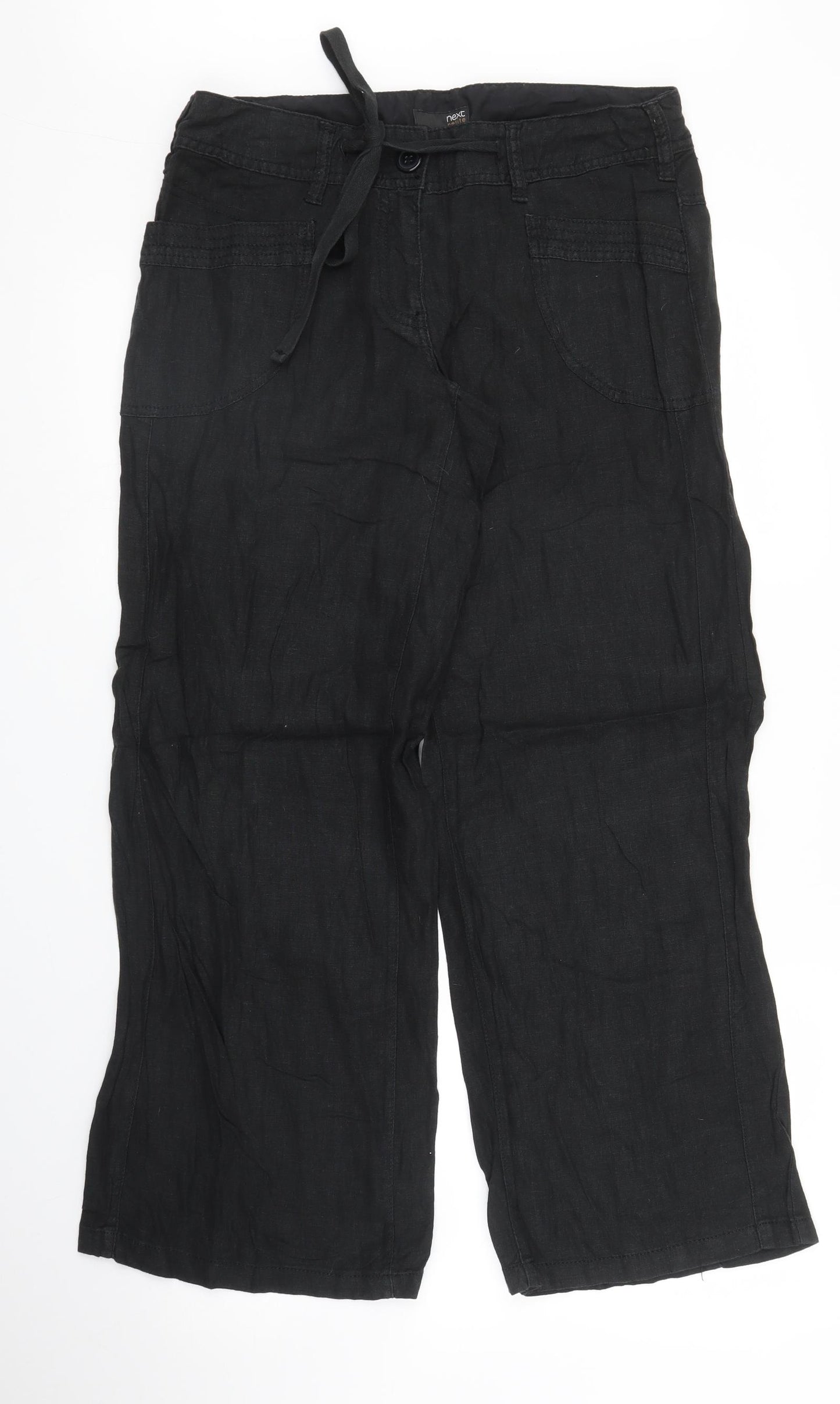 NEXT Womens Black   Trousers  Size 12 L27 in