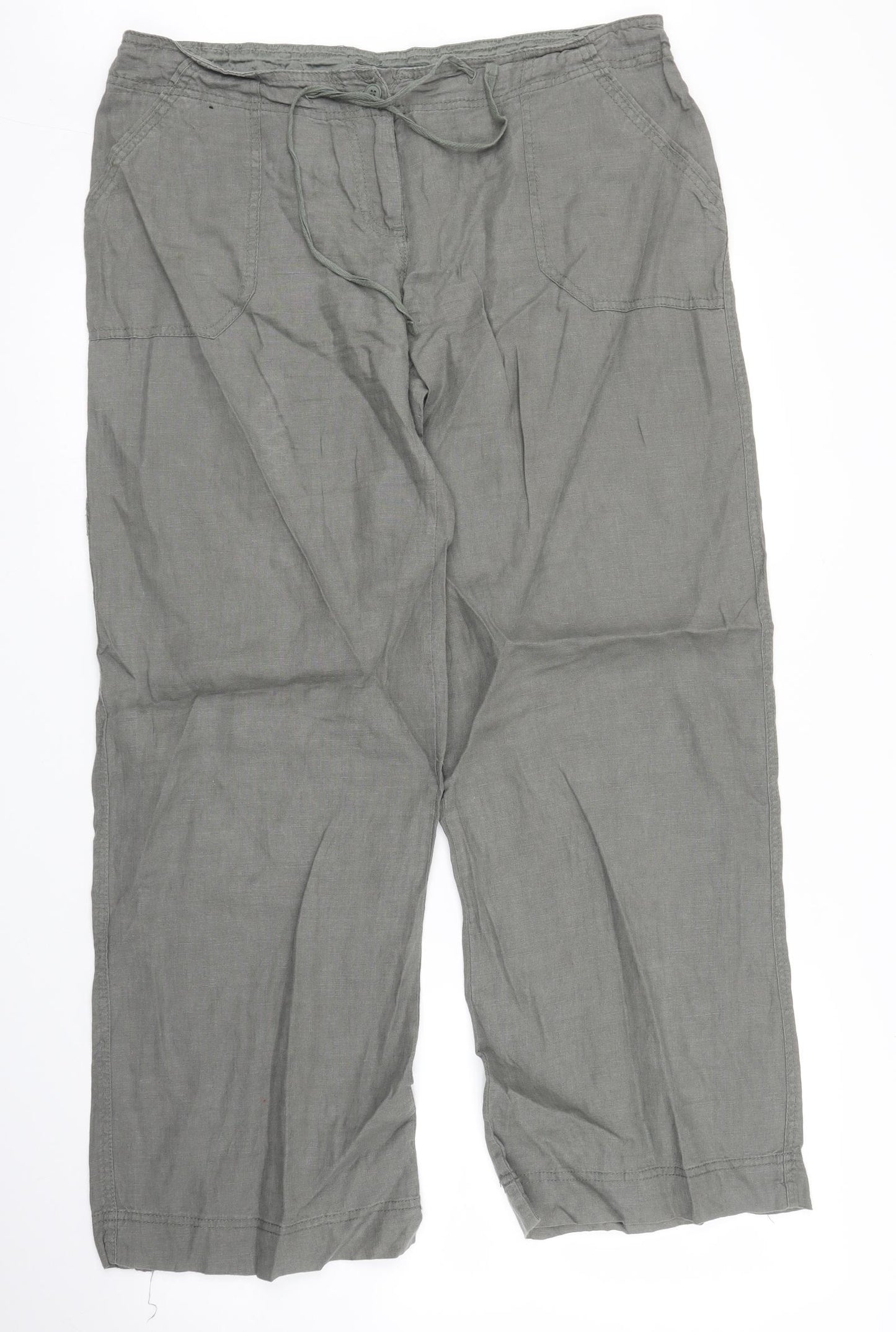 Primark Womens Grey   Trousers  Size 12 L29 in