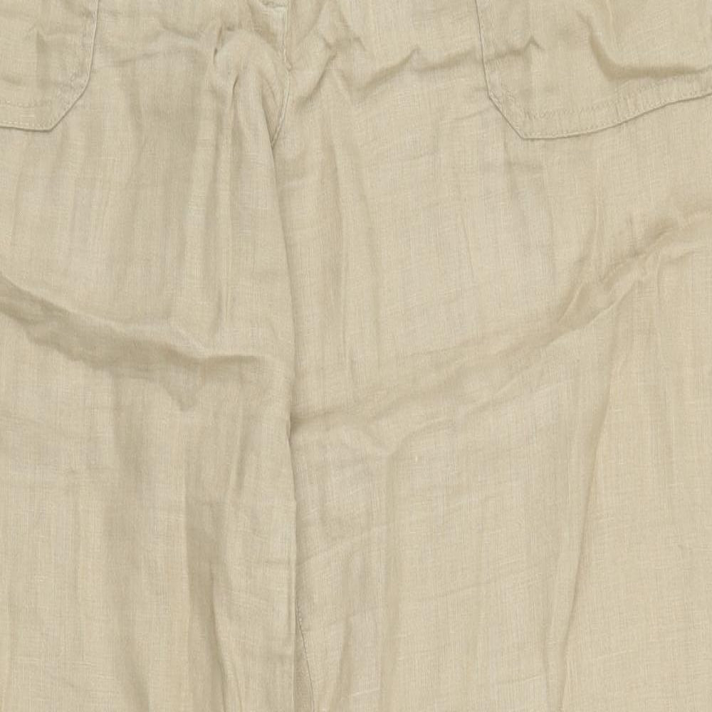 LUISA CERANO Womens Beige   Trousers  Size 16 L28 in