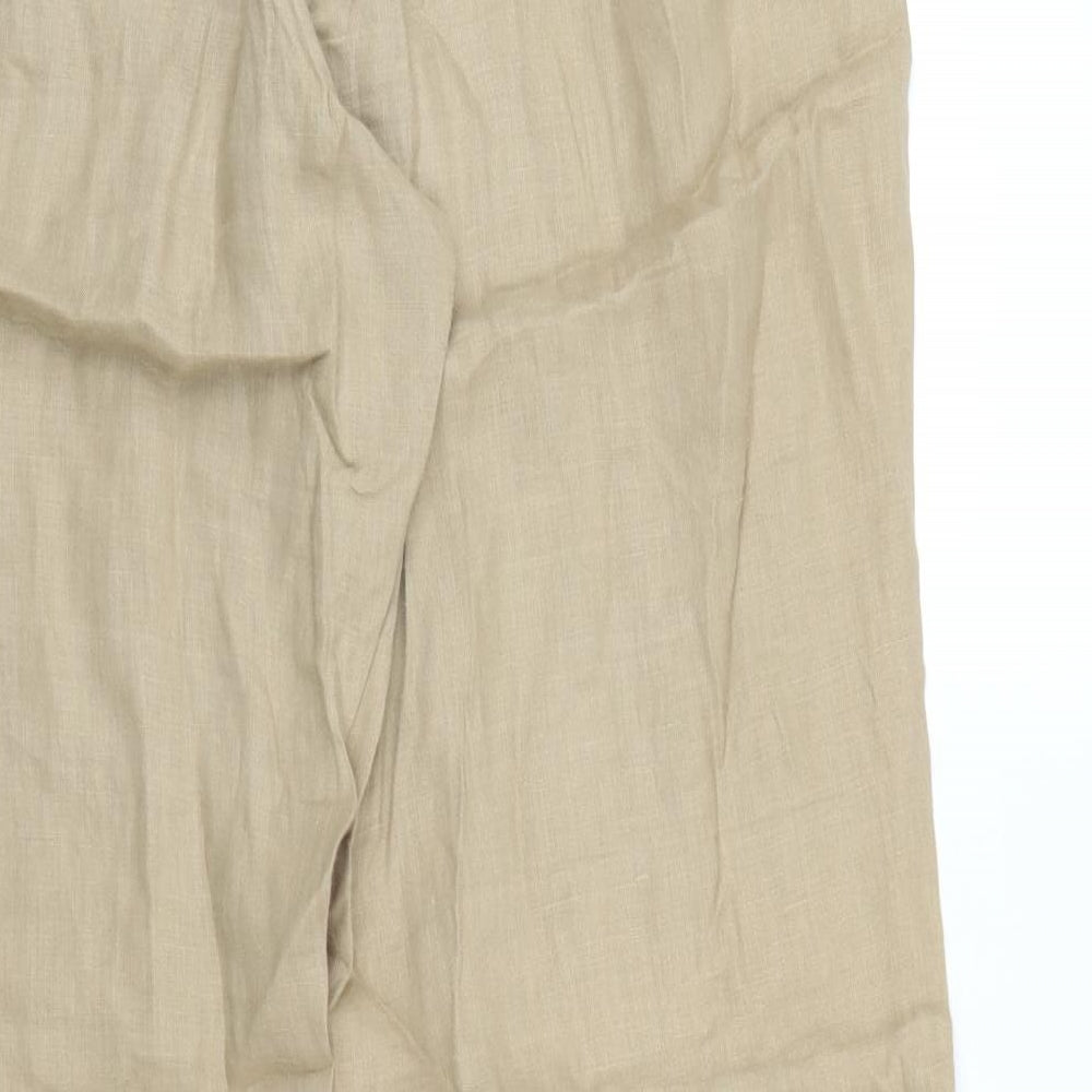 LUISA CERANO Womens Beige   Trousers  Size 16 L28 in