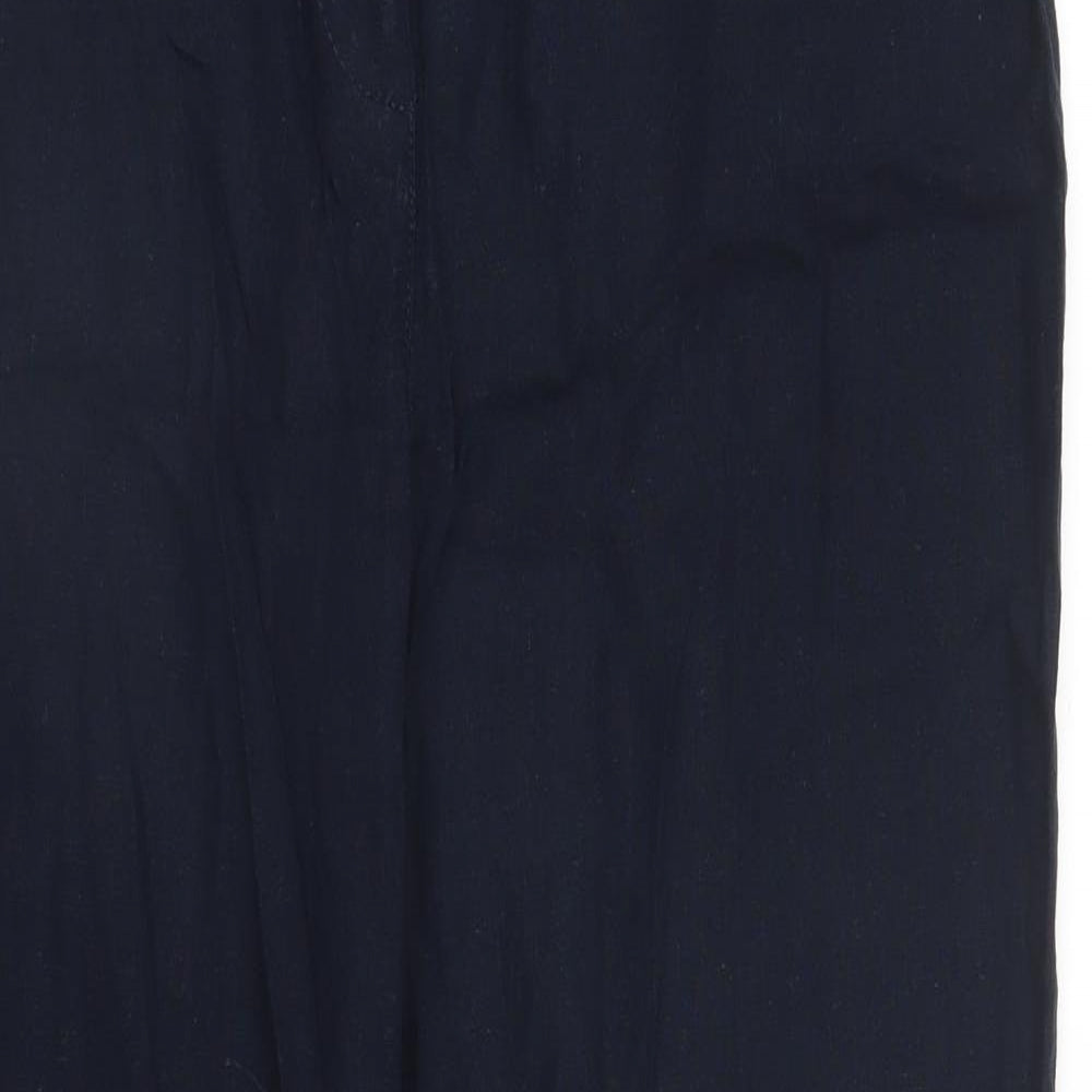 M&S Womens Blue   Trousers  Size 14 L28 in