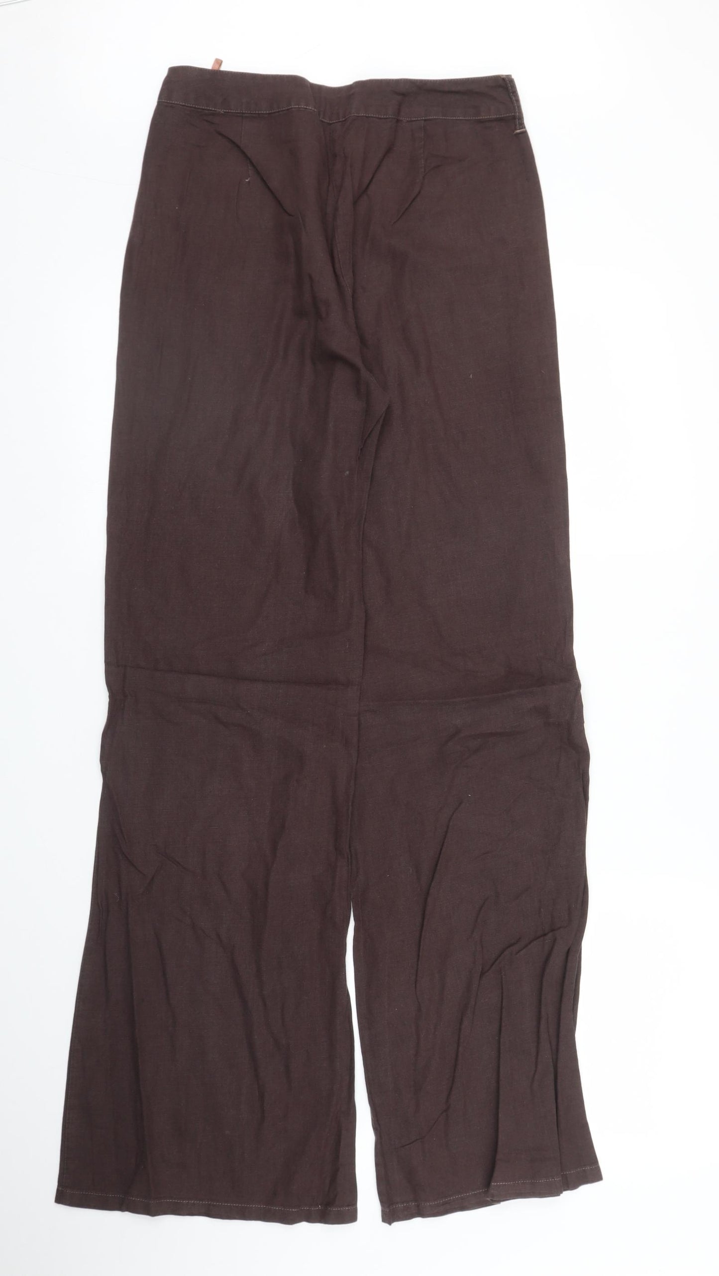 The Look Womens Brown   Trousers  Size 10 L32 in