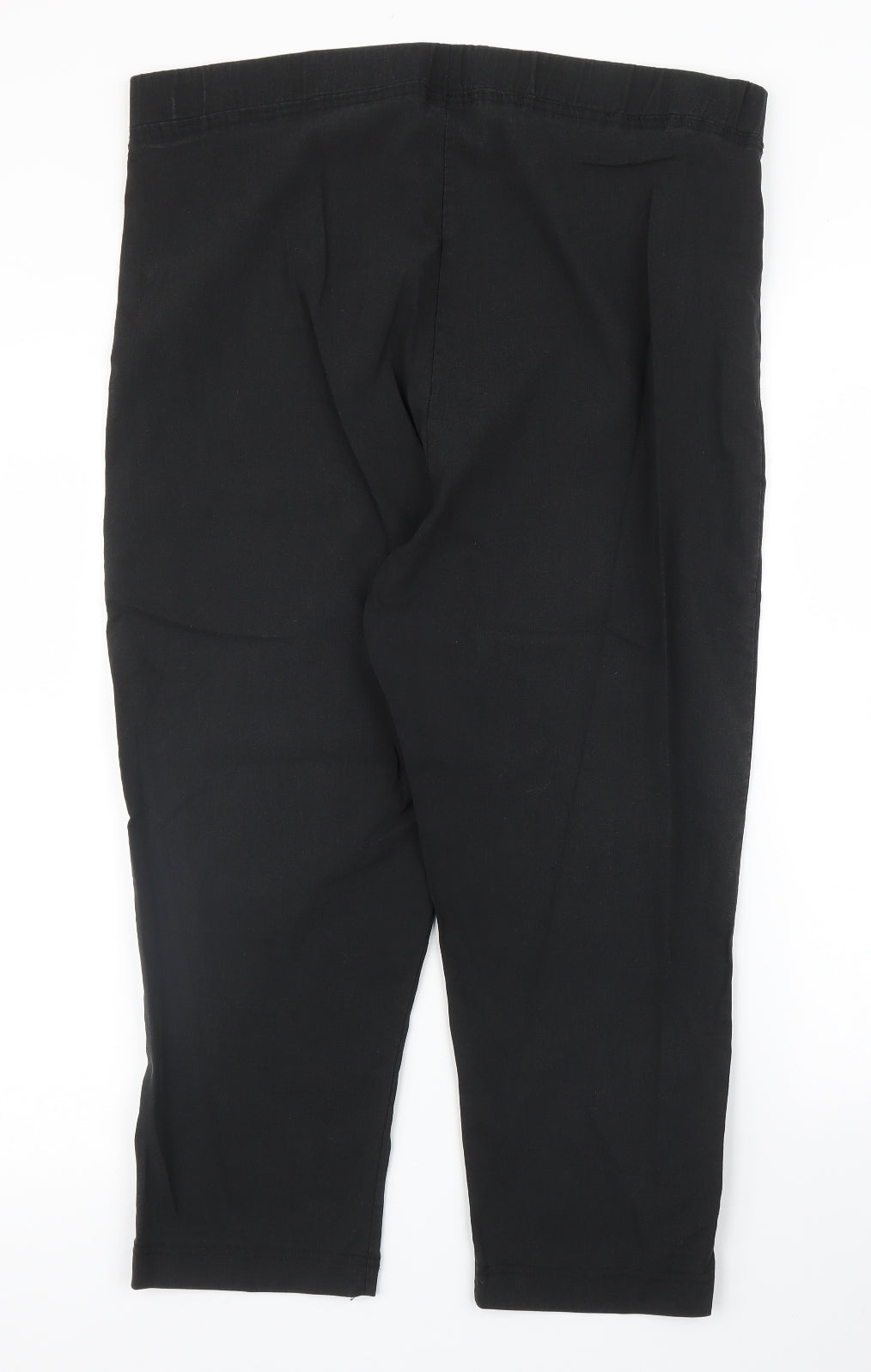 Yours Womens Black   Capri Trousers Size 20 L21.5 in
