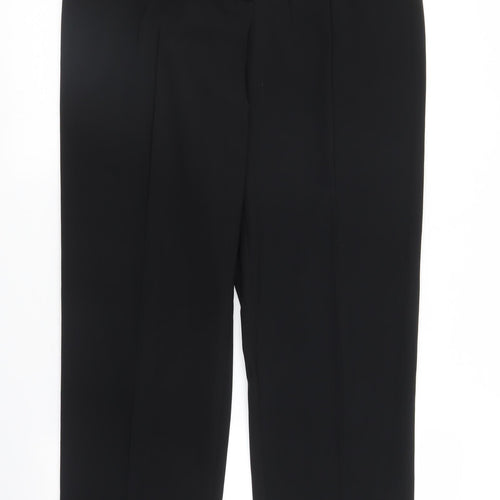 Preworn Womens Black   Trousers  Size 32 in L28 in