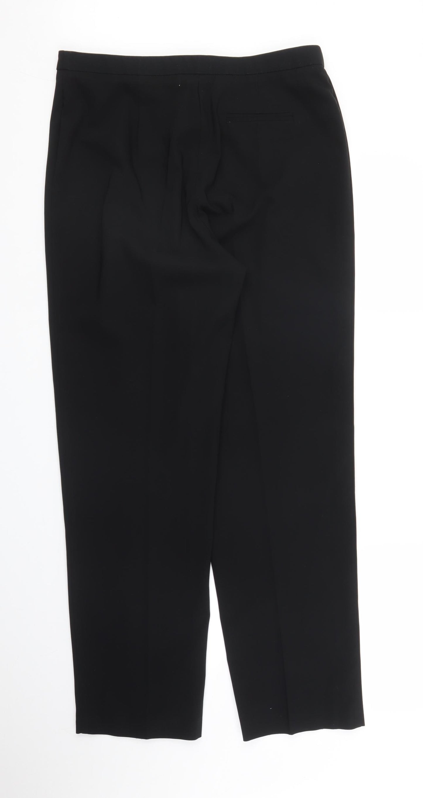 Preworn Womens Black   Trousers  Size 32 in L28 in