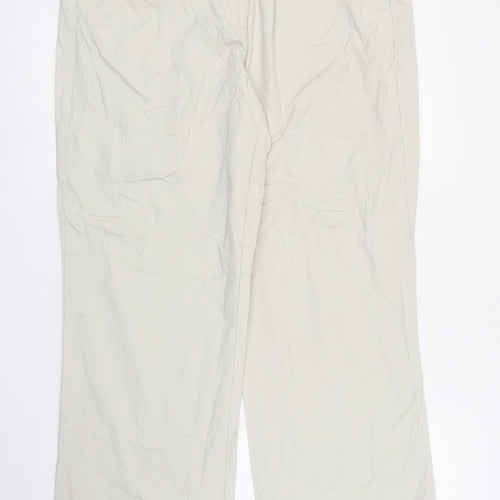 Lands' End Womens Beige   Carpenter Trousers Size 12 L28 in