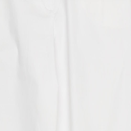 M&S Womens White   Pedal Pusher Trousers Size 10 L26 in