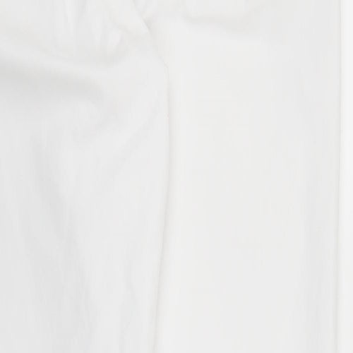 M&S Womens White   Pedal Pusher Trousers Size 10 L26 in