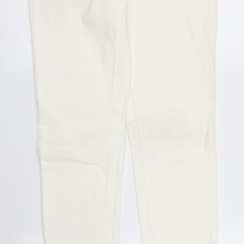 NEXT Womens White  Denim Skinny Jeans Size 10 L28 in
