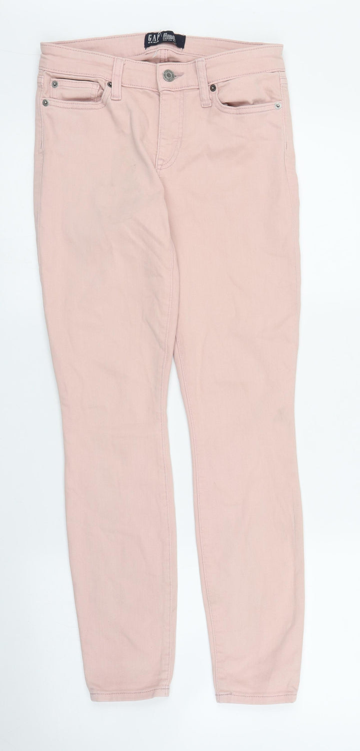 Gap Womens Pink Denim Skinny Jeans Size 25 in L27 in