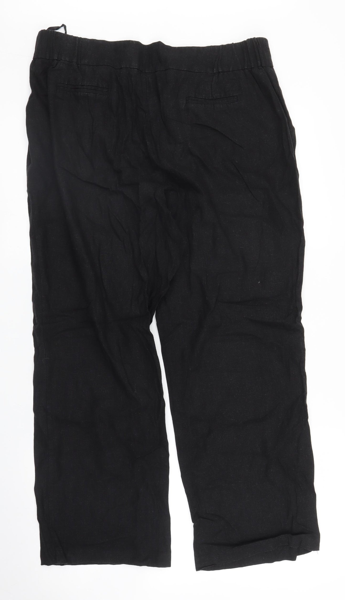 BM Womens Black   Trousers  Size 16 L25 in