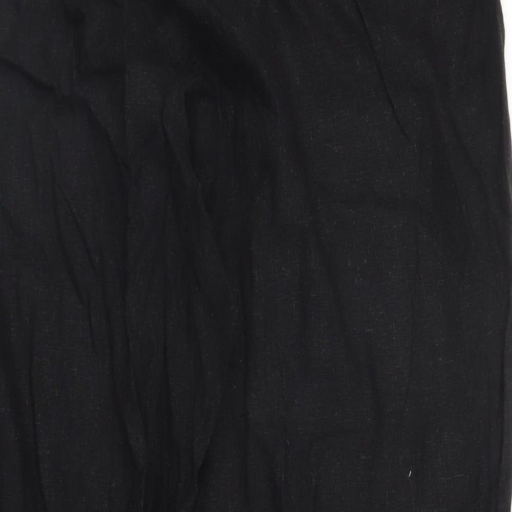 BM Womens Black   Trousers  Size 16 L25 in