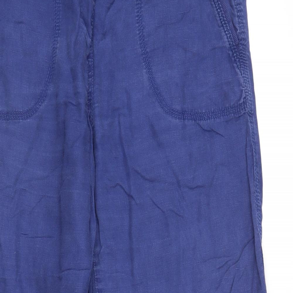 M&S Womens Blue   Trousers  Size 14 L29 in