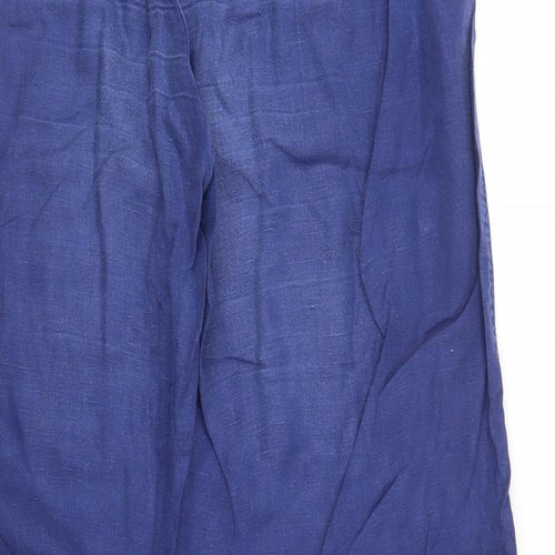 M&S Womens Blue   Trousers  Size 14 L29 in