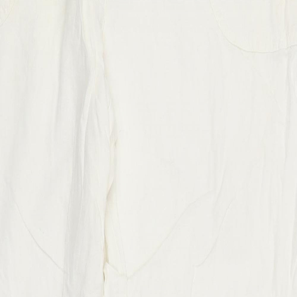 F&F Womens White   Trousers  Size 16 L30 in