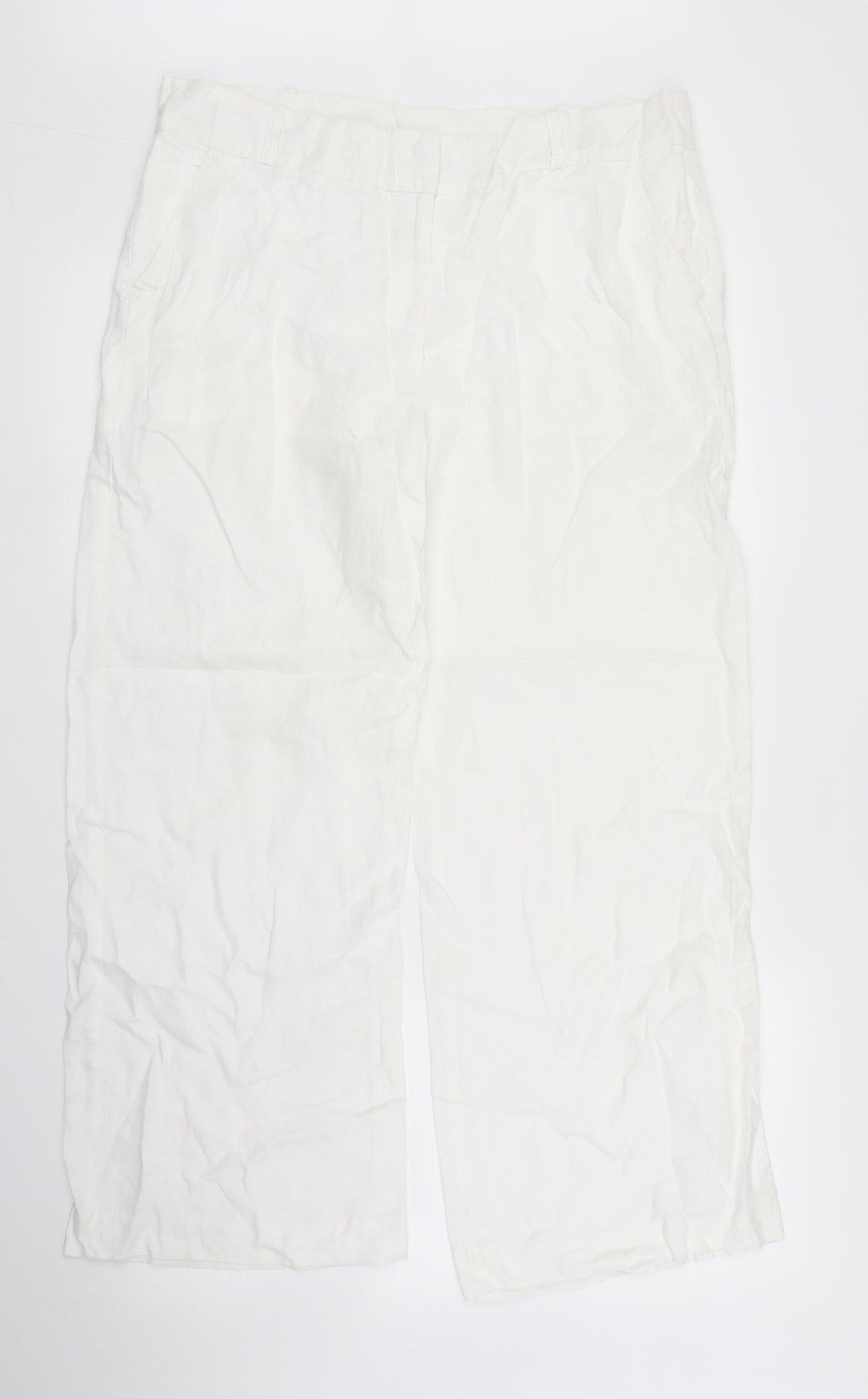 TU Womens White   Trousers  Size 14 L27 in