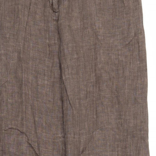 H&M Womens Brown   Trousers  Size 12 L30 in