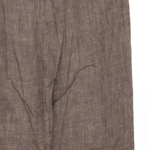 H&M Womens Brown   Trousers  Size 12 L30 in