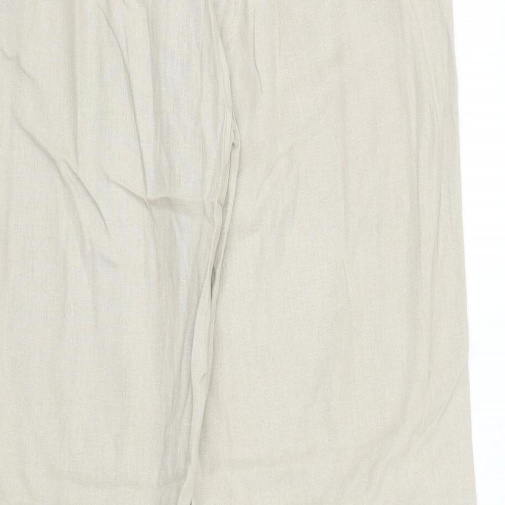 Papaya Womens Beige   Trousers  Size 14 L30 in
