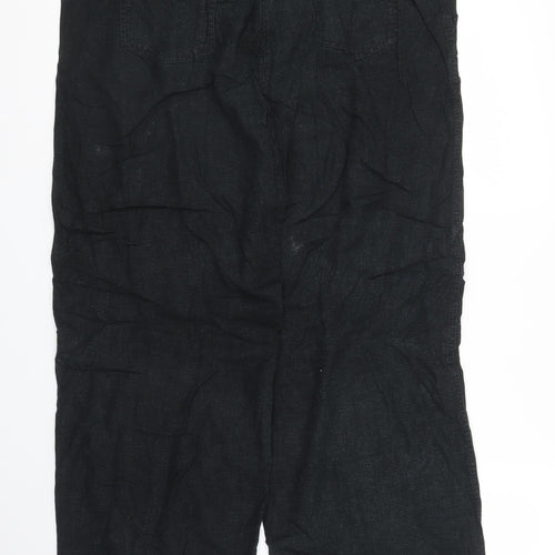 M&S Womens Black   Trousers  Size 16 L27 in