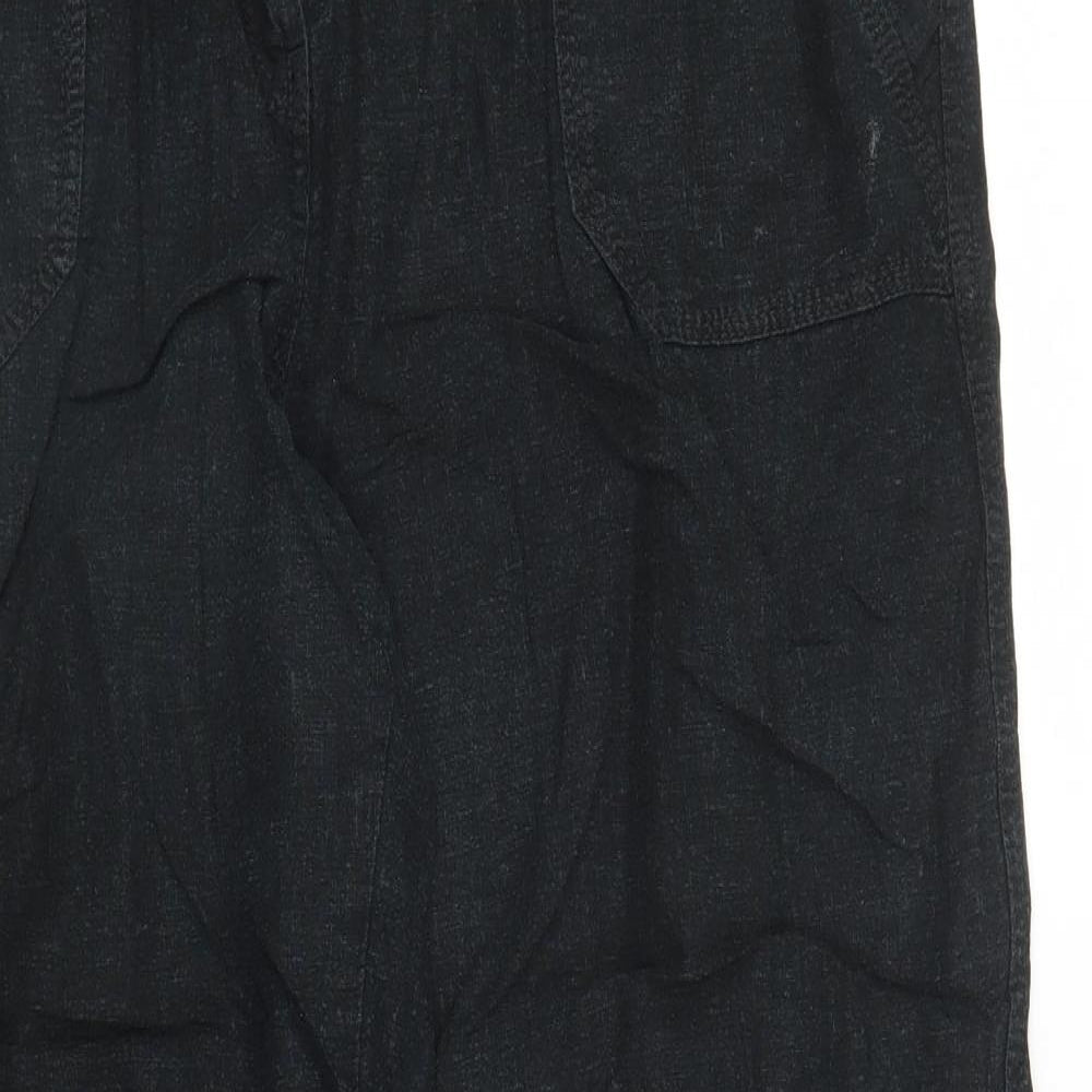 M&S Womens Black   Trousers  Size 16 L27 in