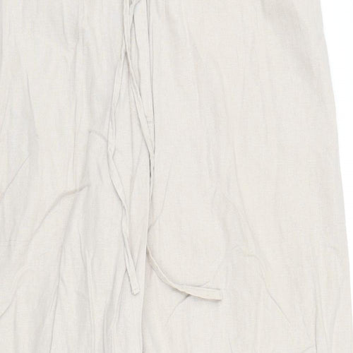 Anucci Womens Beige   Capri Trousers Size 16 L21 in