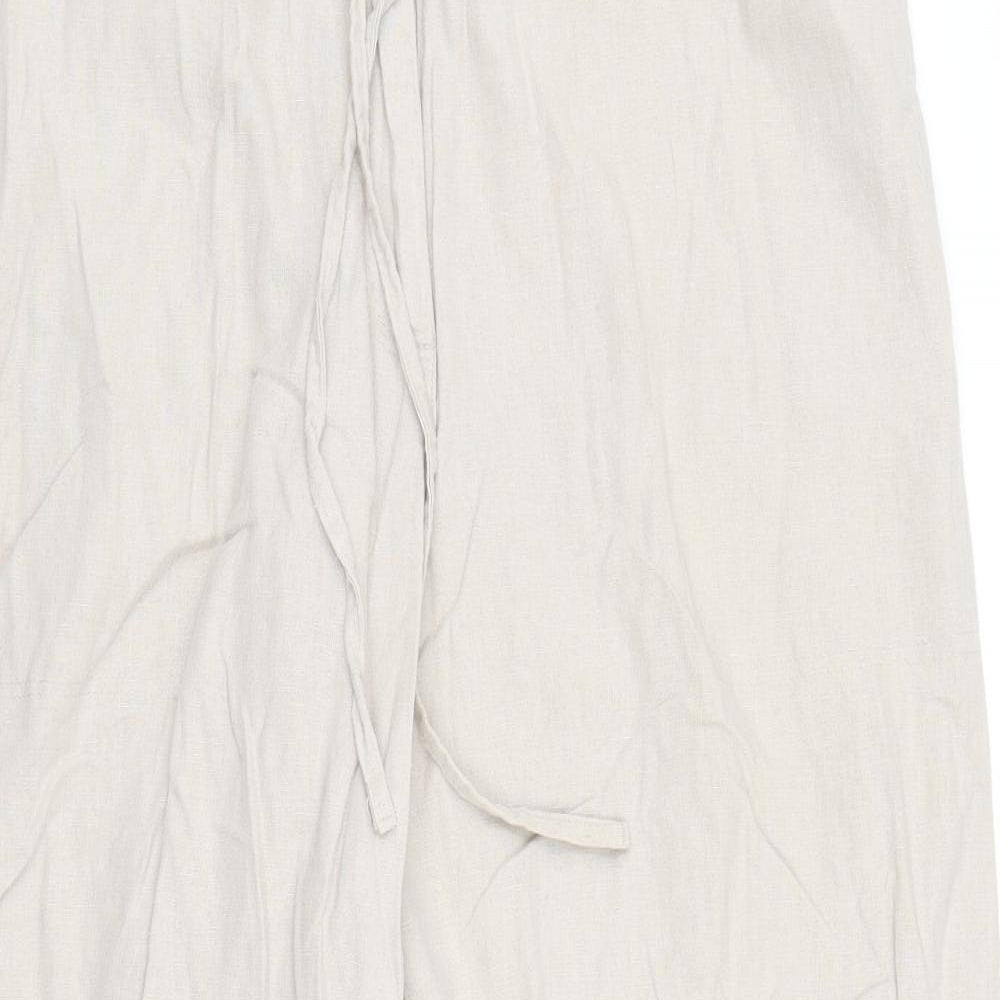 Anucci Womens Beige   Capri Trousers Size 16 L21 in