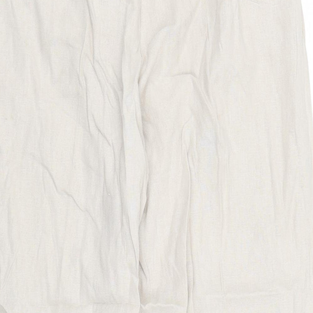 Anucci Womens Beige   Capri Trousers Size 16 L21 in